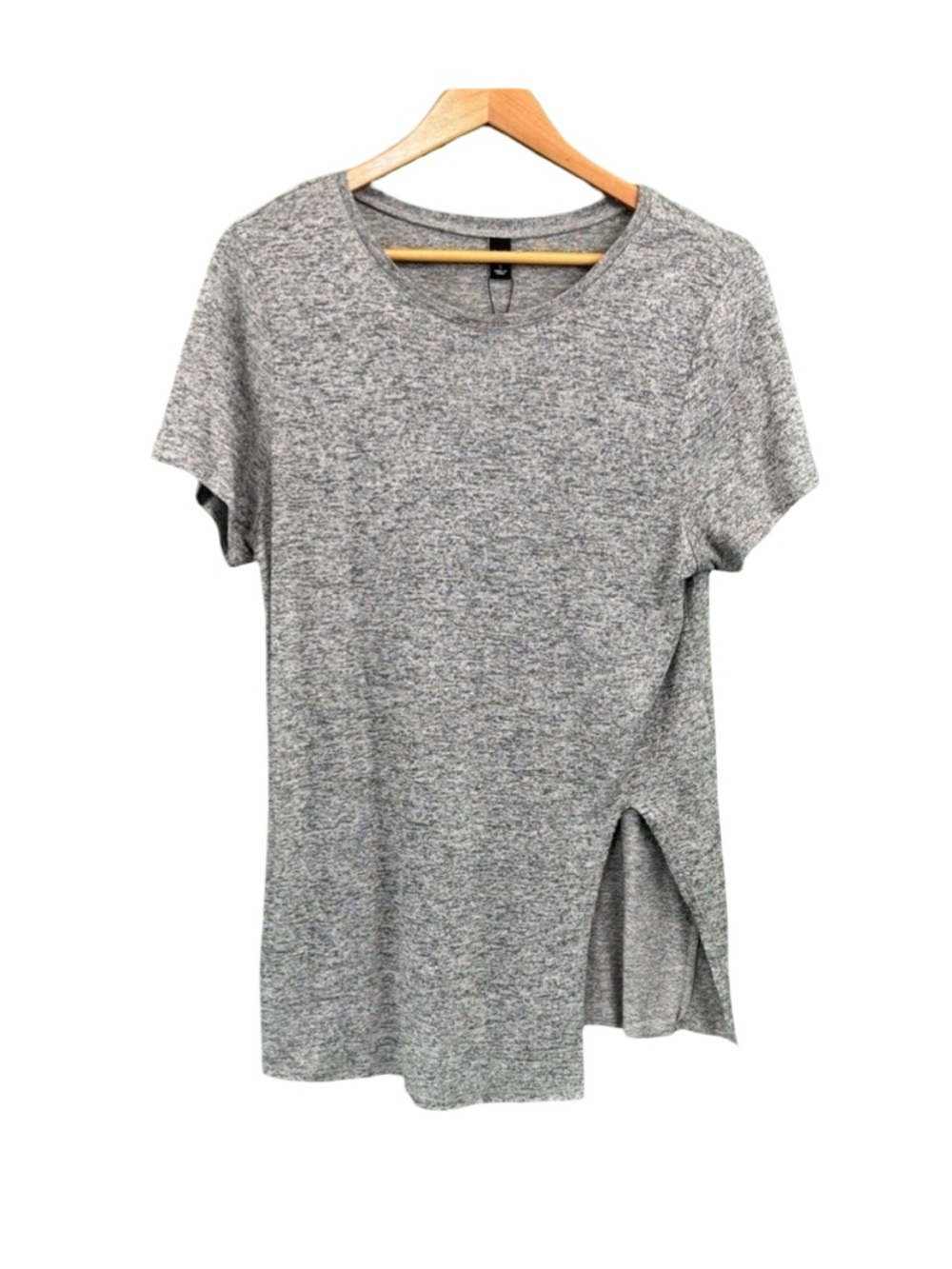 Gentle Fawn Asymmetrical Gray Short Sleeve Tee